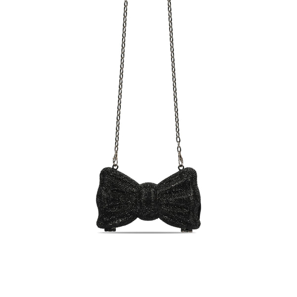Champagne Bow Swarovski Clutch