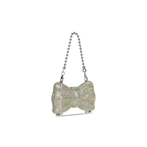 Champagne Bow Swarovski Clutch