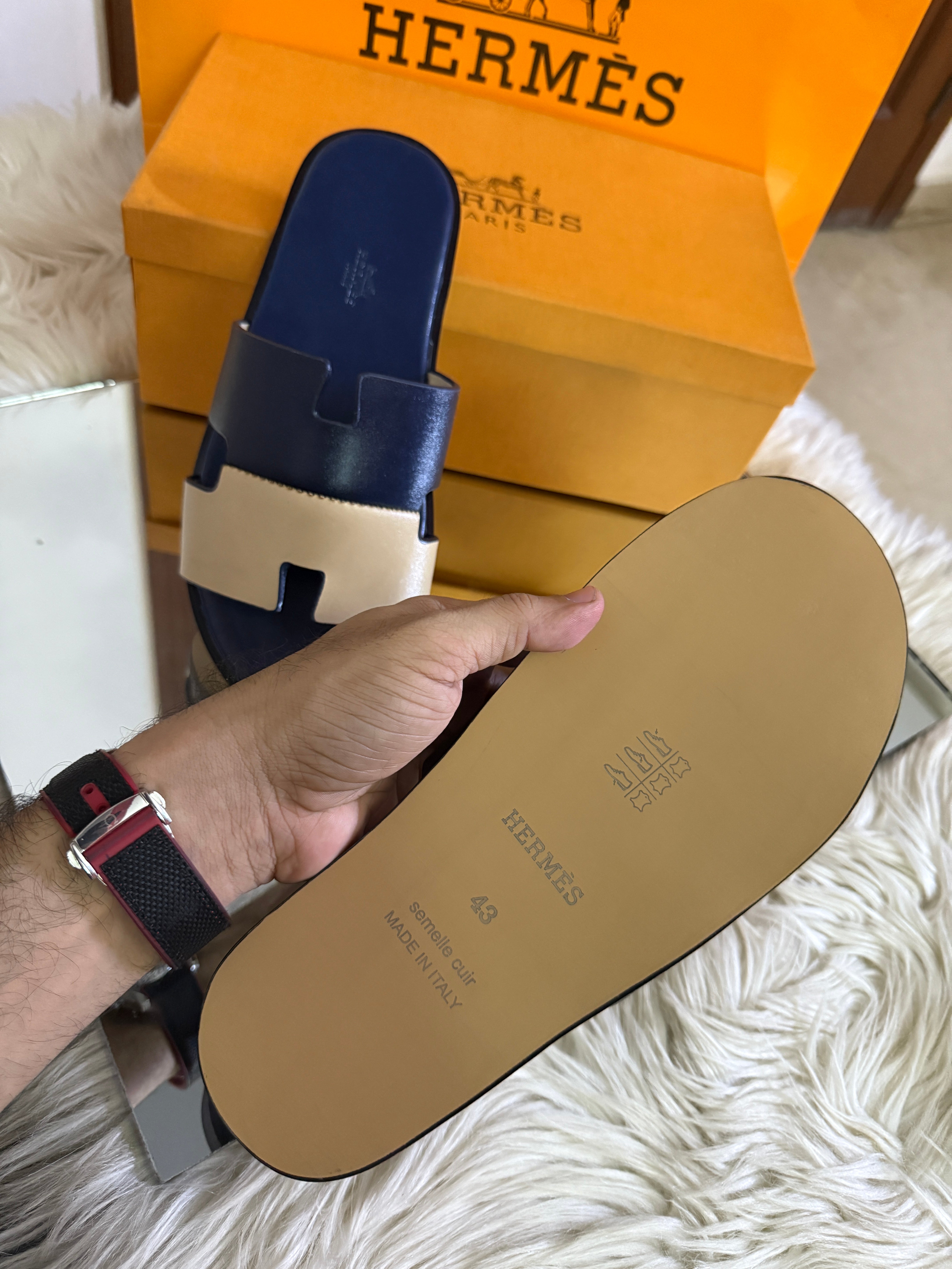 Hermes Men's Prime Slippers