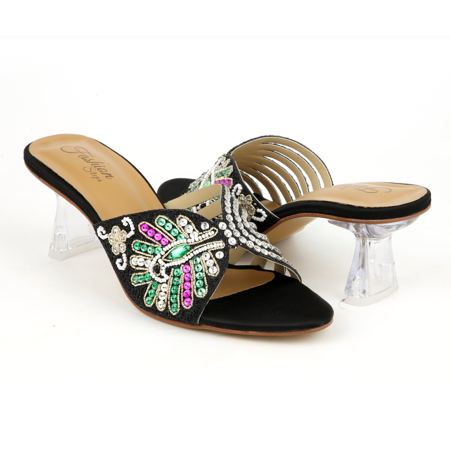 Glamour Crystal Embellished Heels