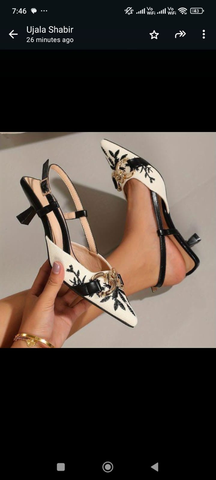 FLORAL EMBROIDERED CHAIN7