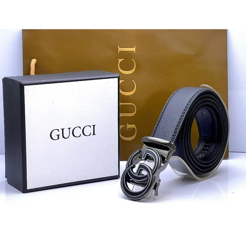 GG Silver Diamond Cut Dual side Belt
