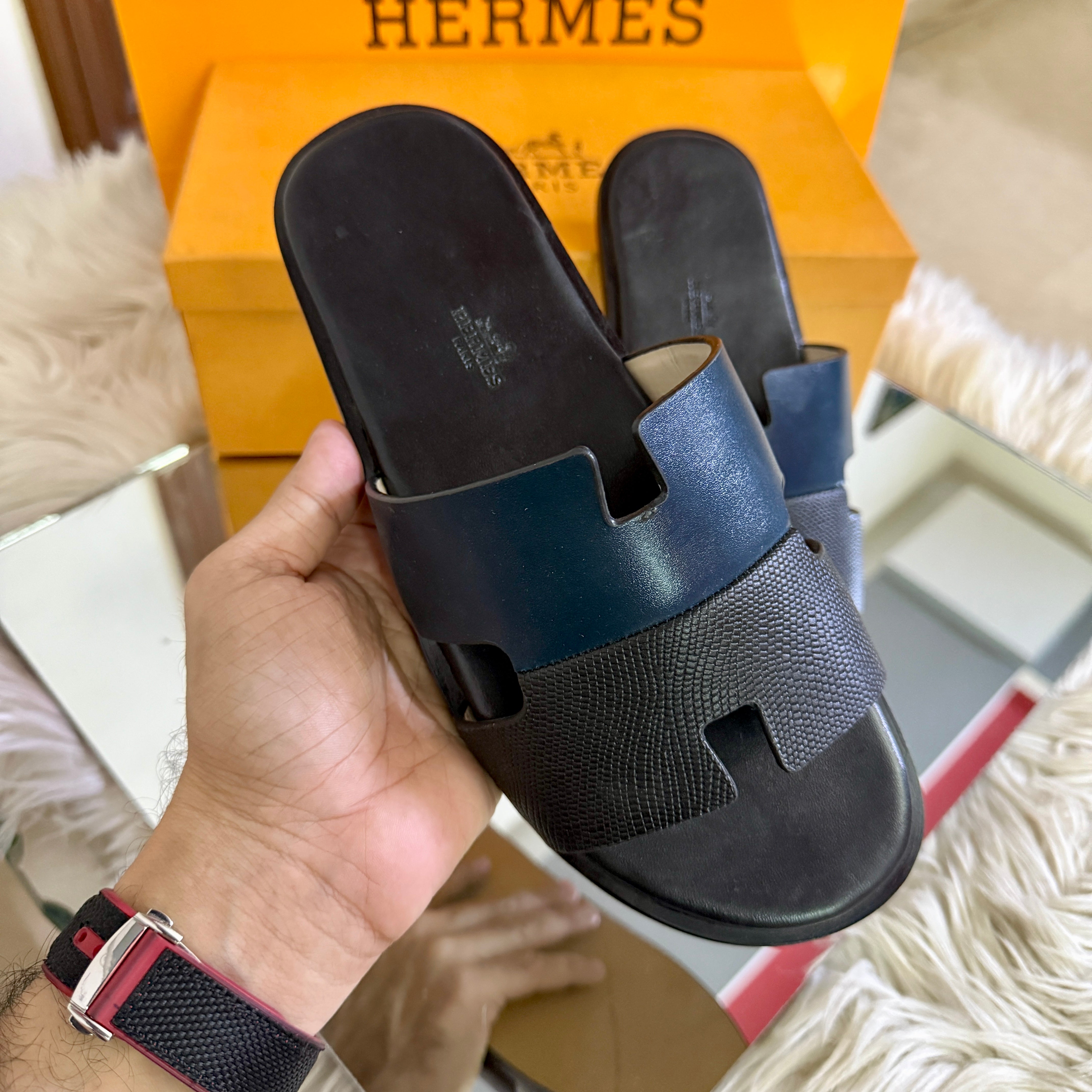 Hermes Men's Prime Slippers