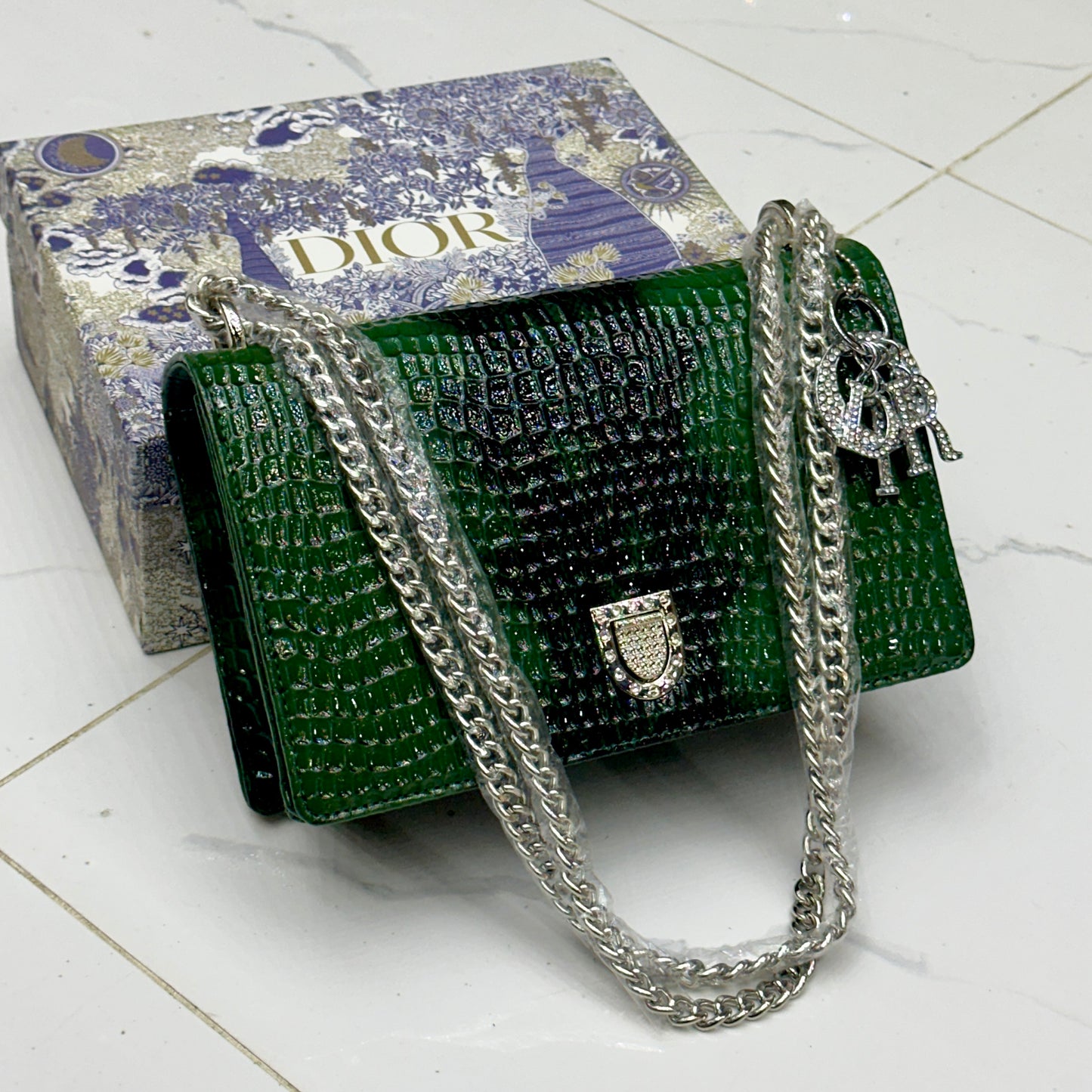 Dior cross body green