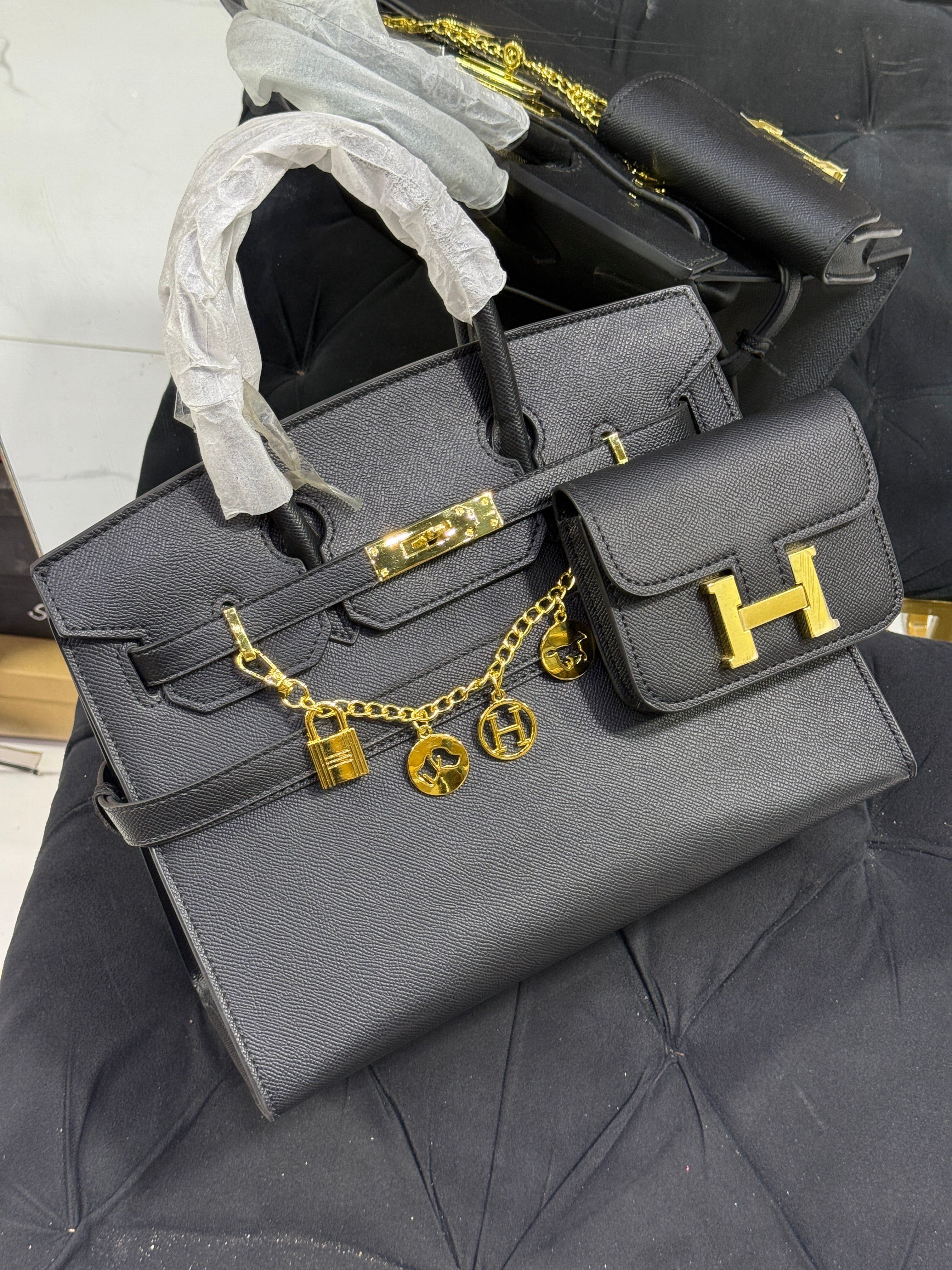 Leather bag Herms