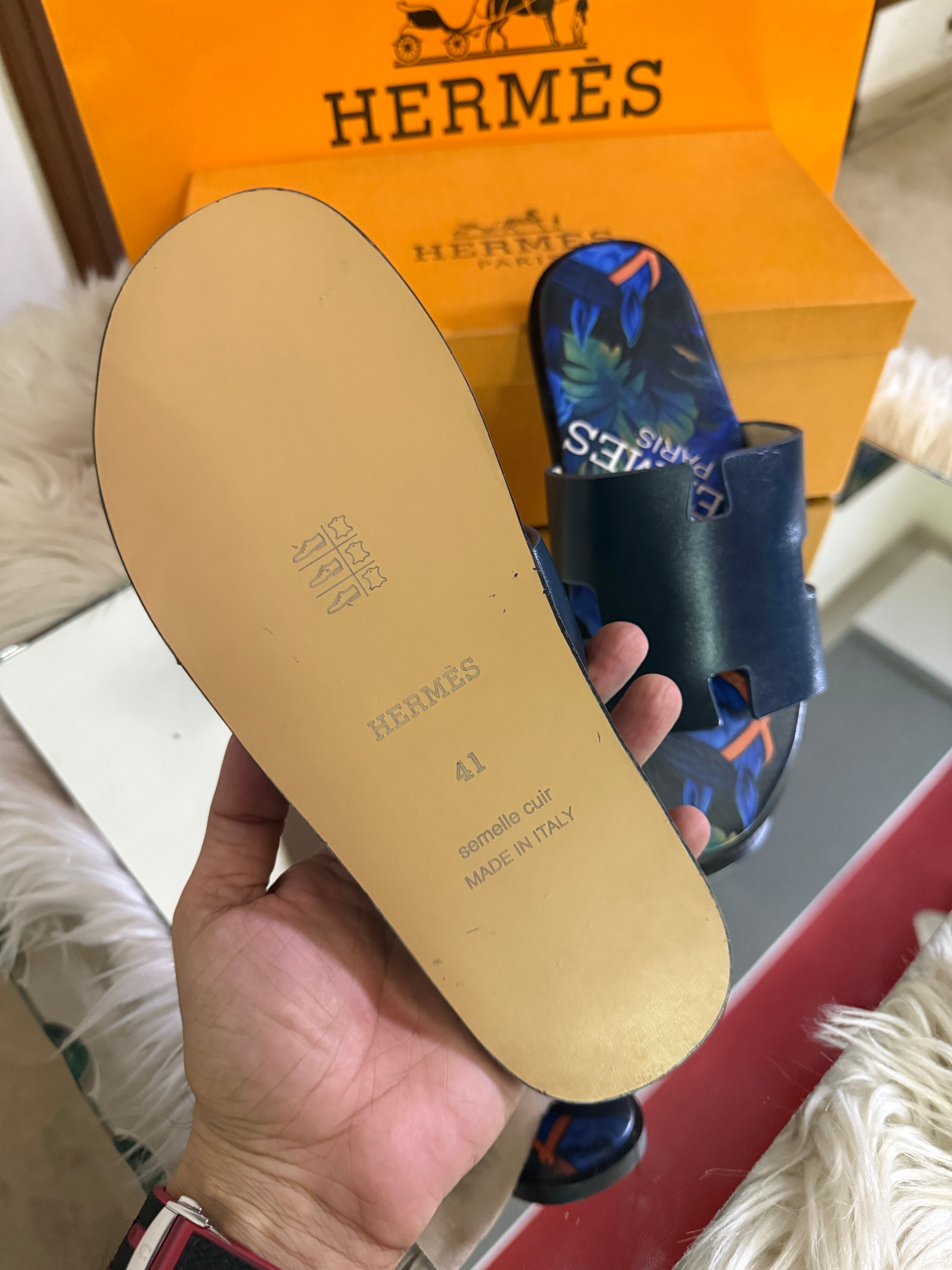 Hermes Men's Prime Slippers