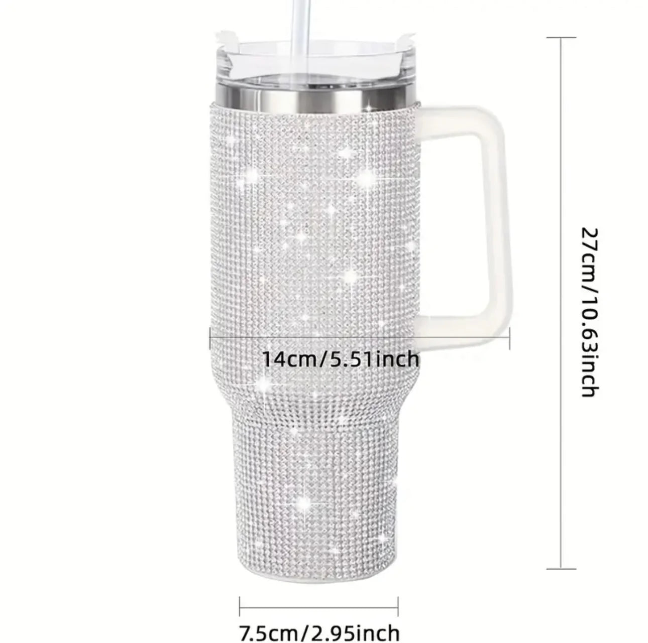 Diamond-Design Insulated Tumbler