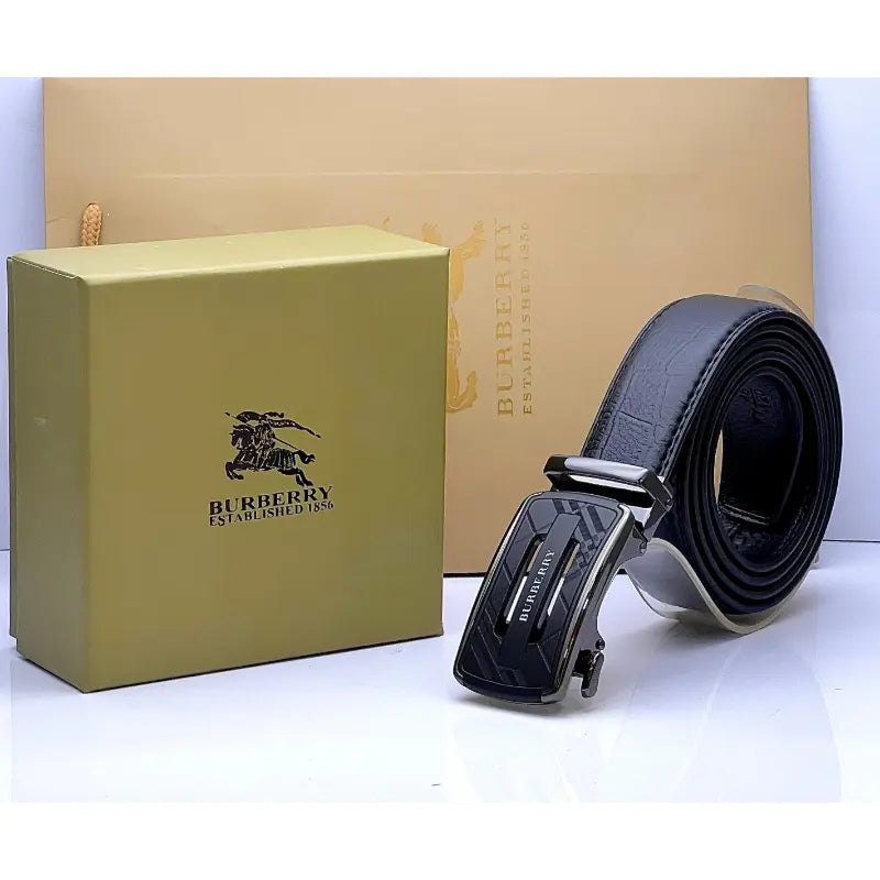 Burberry Silver Simple Buckle Belt