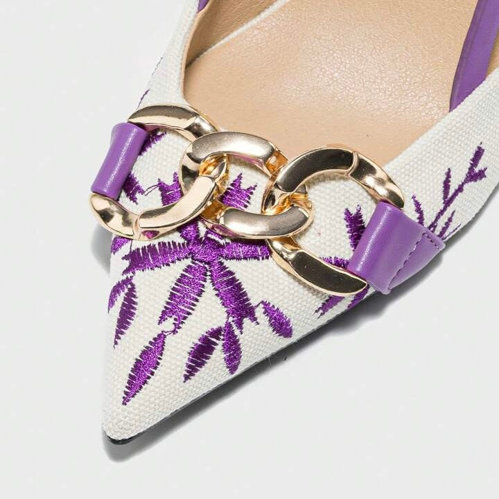 FLORAL EMBROIDERED CHAIN7