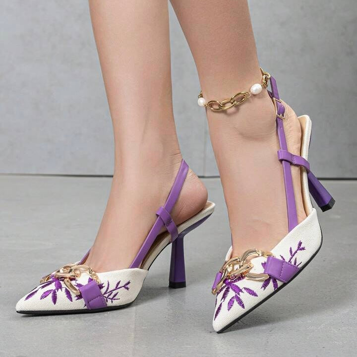 FLORAL EMBROIDERED CHAIN7