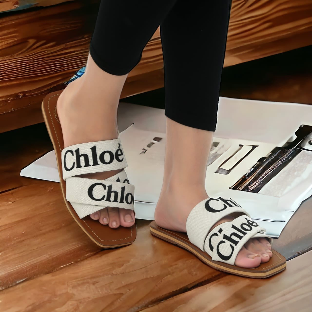 Chloe SLIDES ( WHITE )