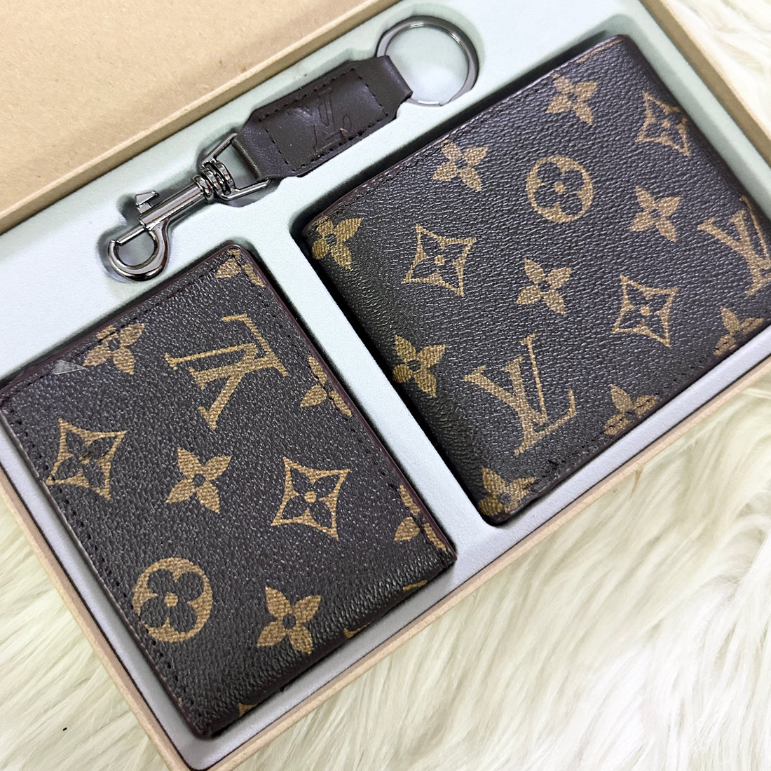 Wallet card holder and keychain