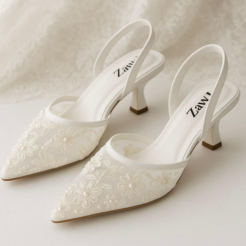 PEARL EMBROIDERY (White)