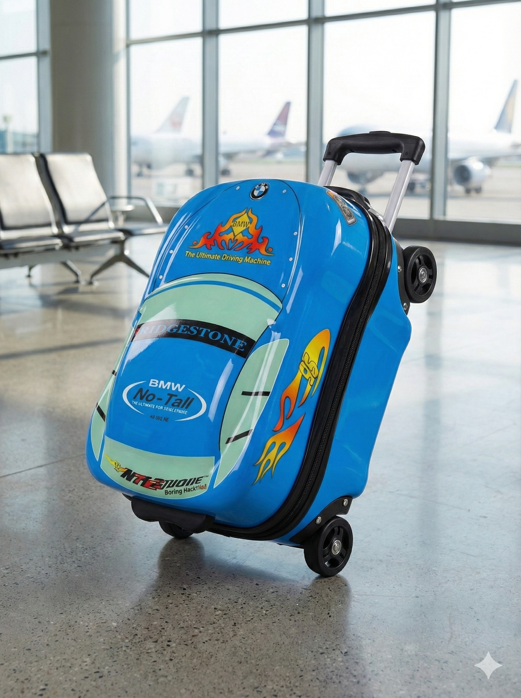 Kids sports car trolly bag