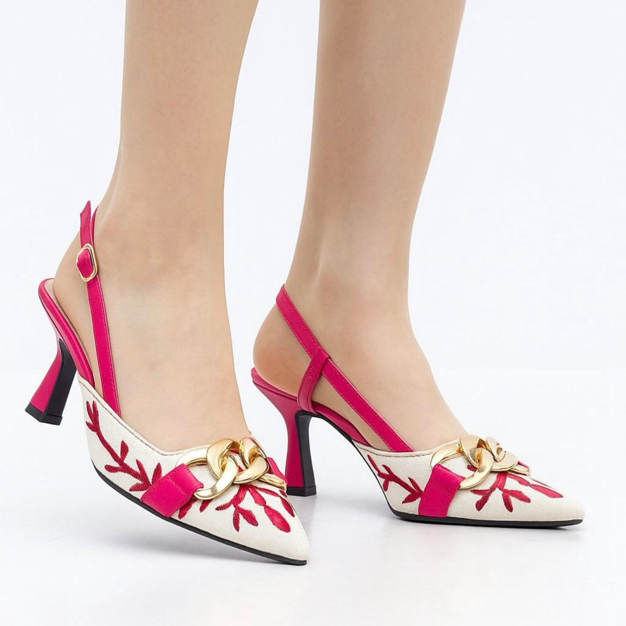 FLORAL EMBROIDERED CHAIN7