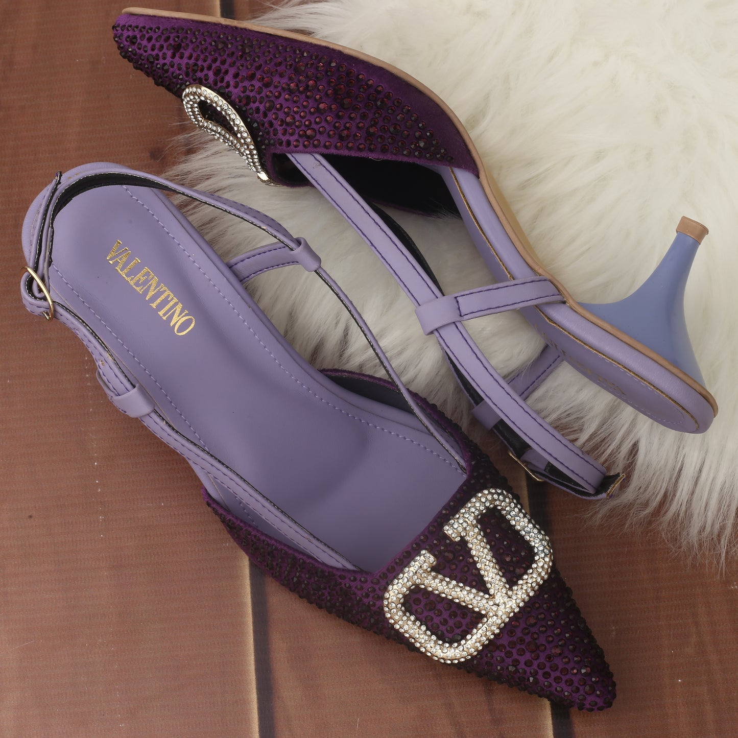 Z VALENTINO heel purple