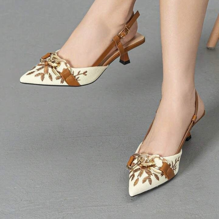 FLORAL EMBROIDERED CHAIN7