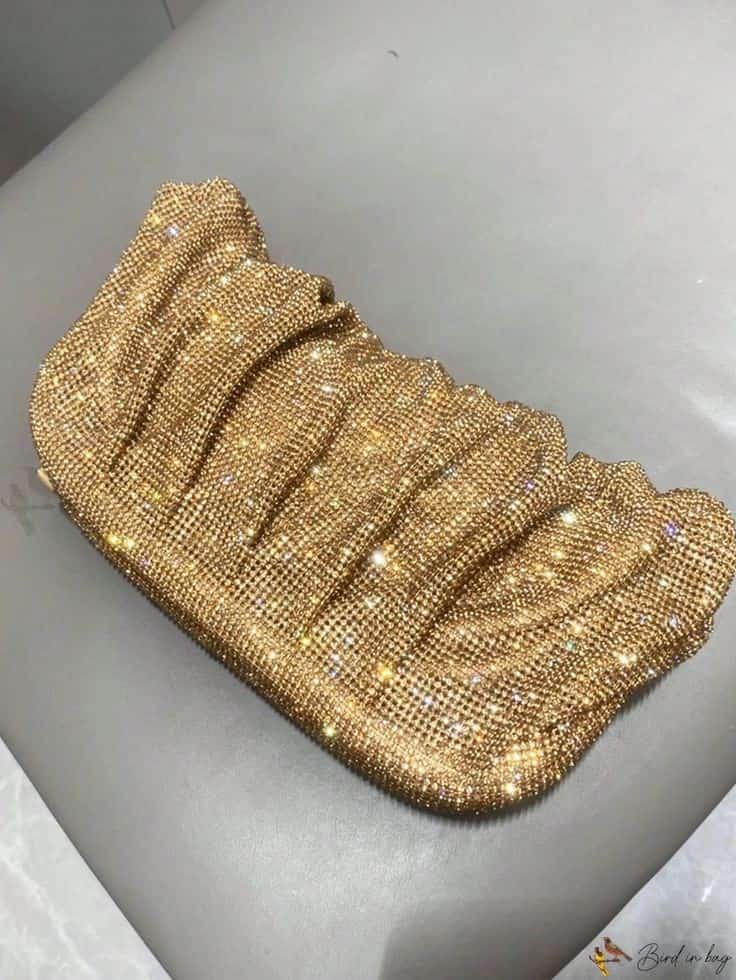 Benedetta Bruzziches
Venus La Grande Metallic Crystal golden Clutch Bag