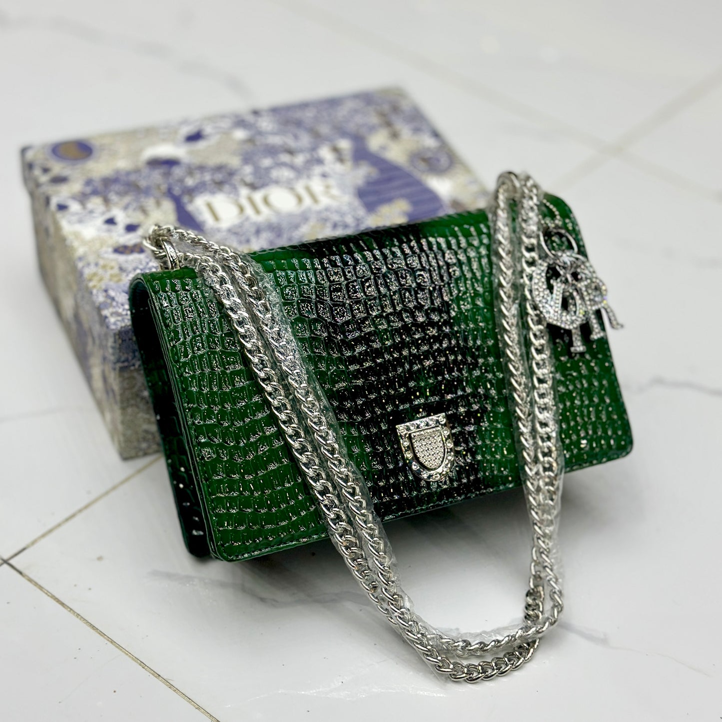 Dior cross body green