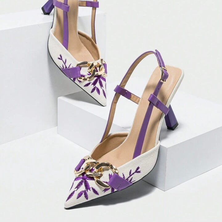 FLORAL EMBROIDERED CHAIN7