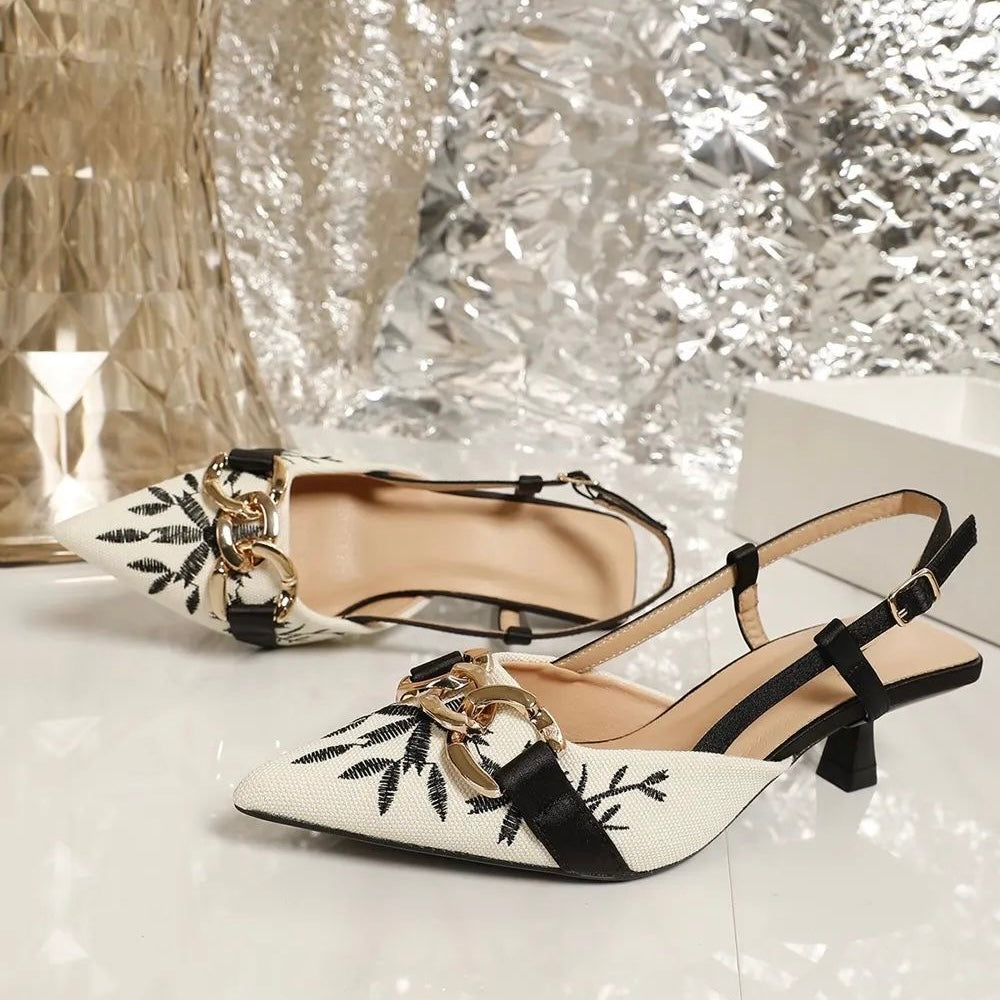 FLORAL EMBROIDERED CHAIN7