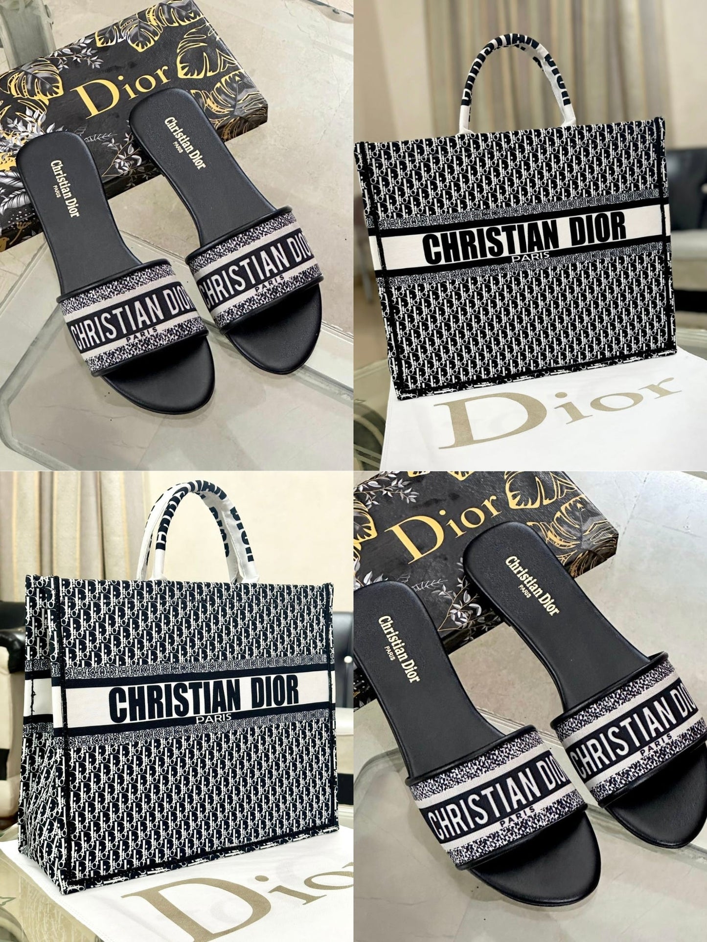 Dior combo slipper&bag - ZAWJ