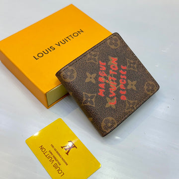 LV Monogram Gents Wallet (BROWN)