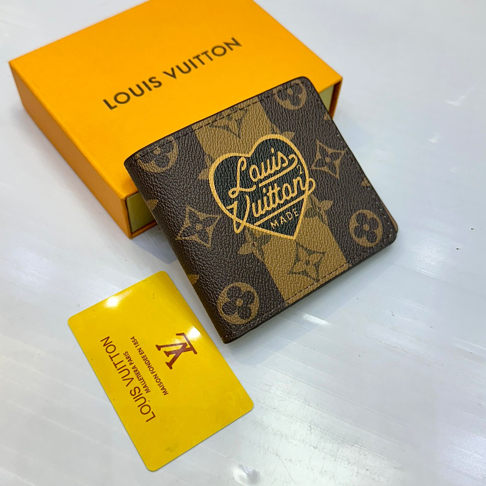 Rare Lv Heart Monogram Wallet