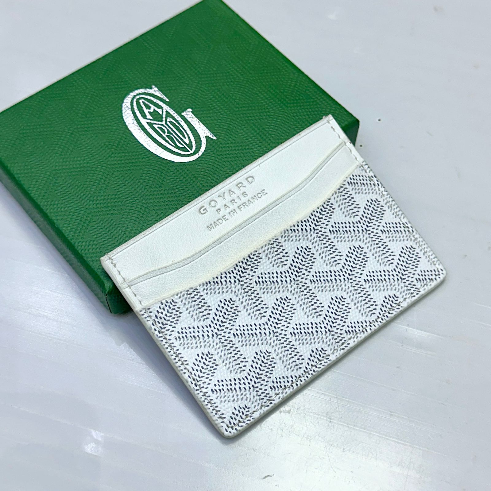 Goyard Card Holder White