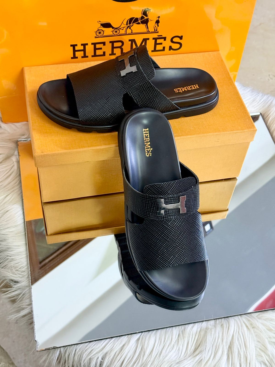 Hermes Men's Slippers