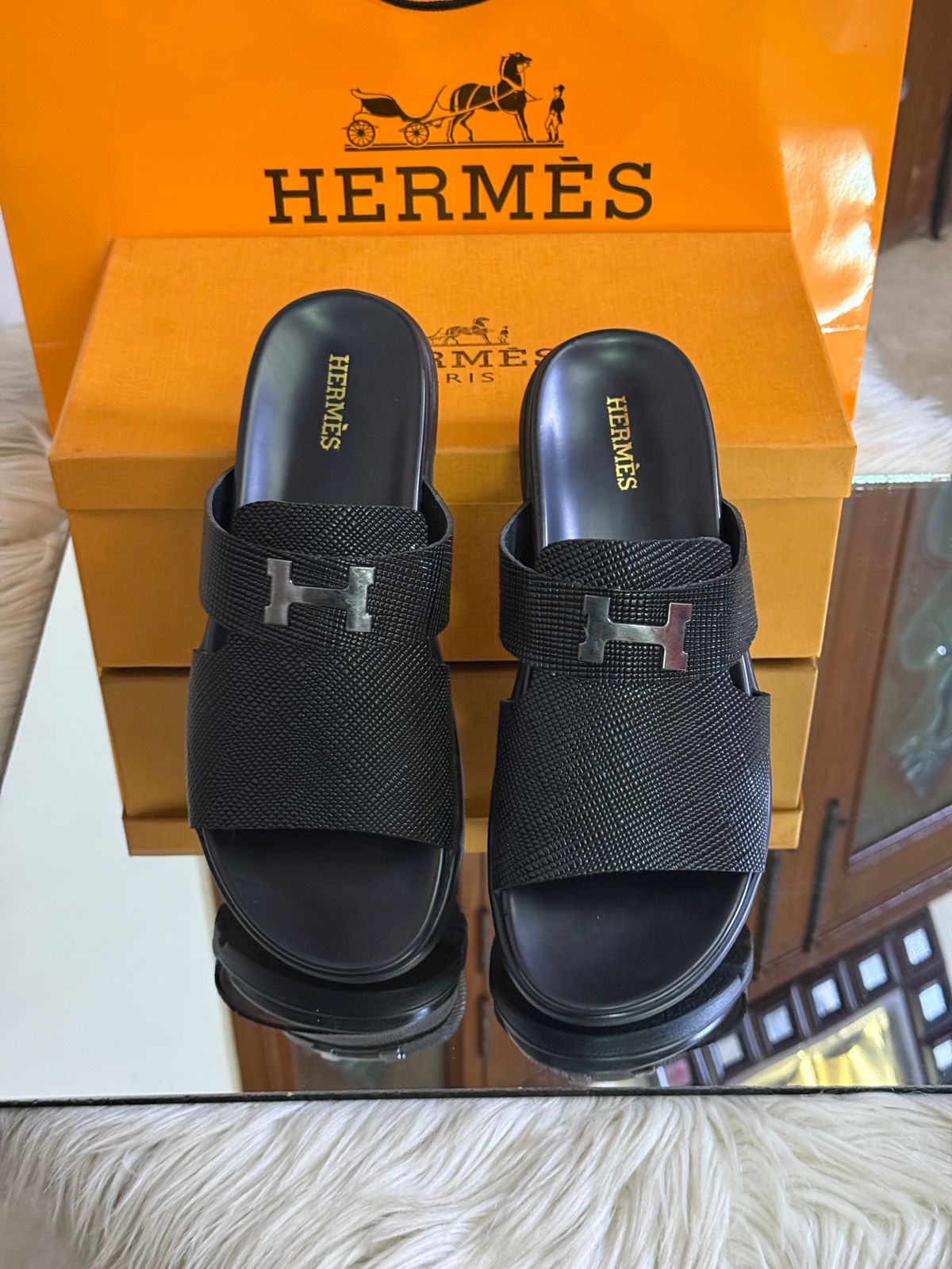 Hermes Men's Slippers