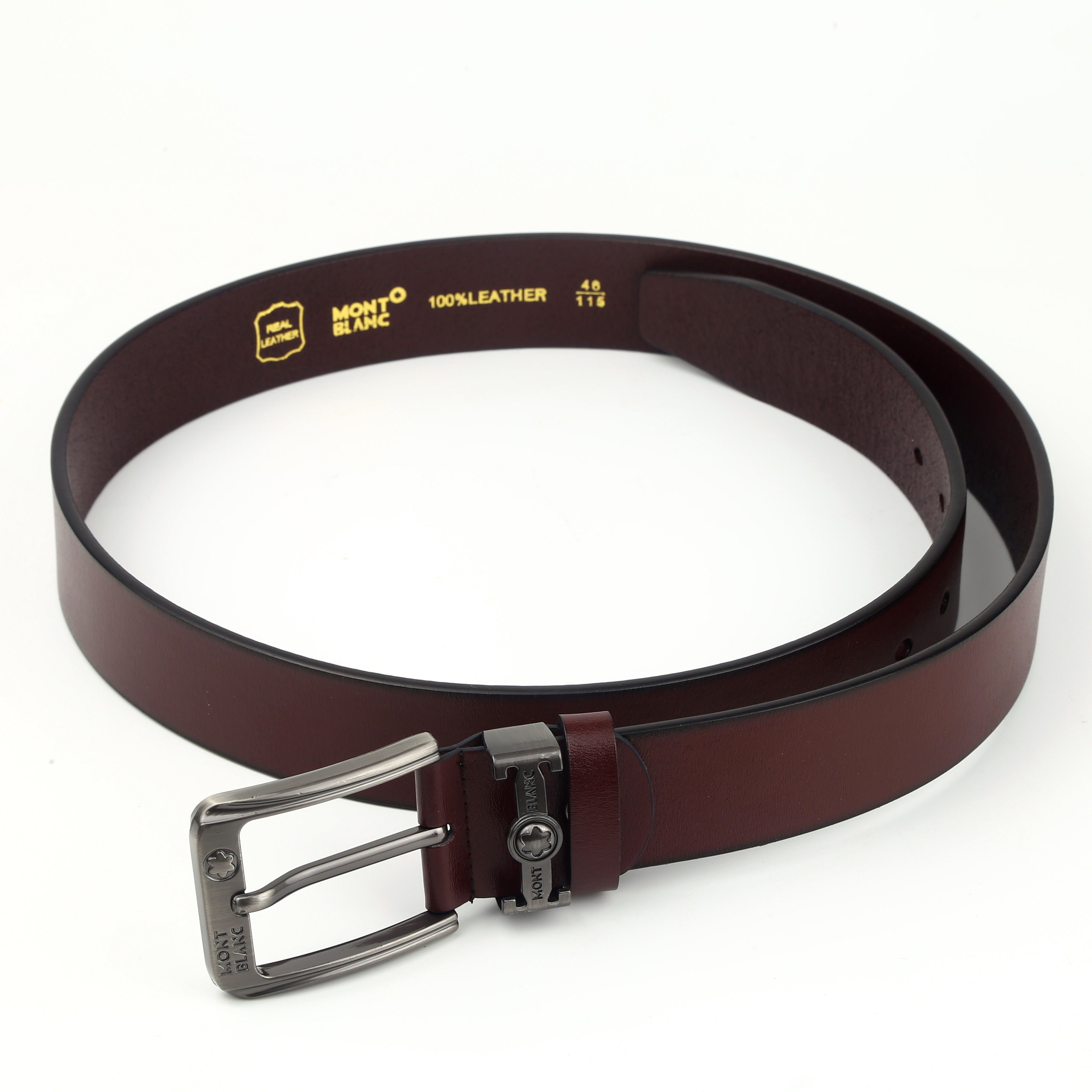 Mont Blanc leather belts