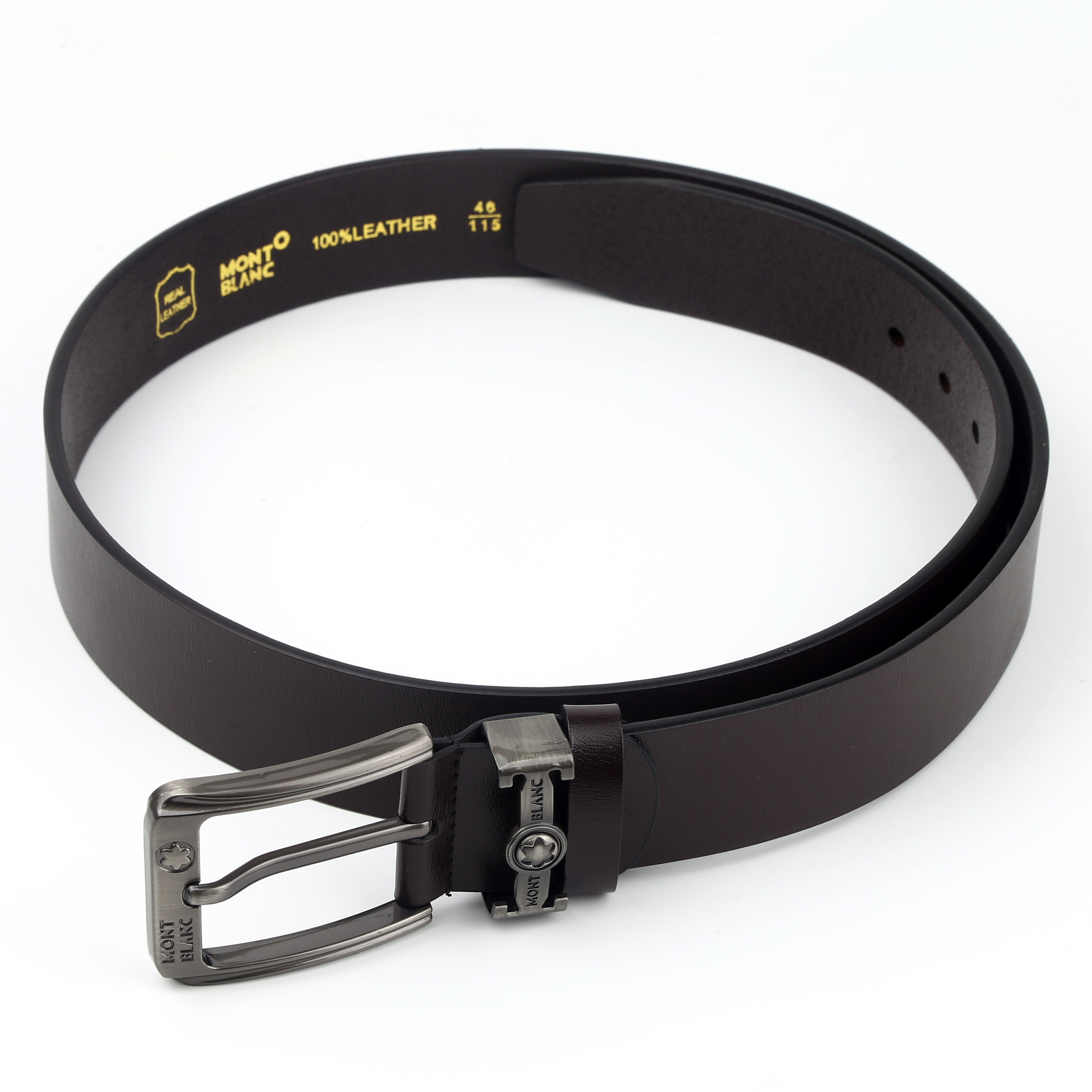 Mont Blanc leather belts