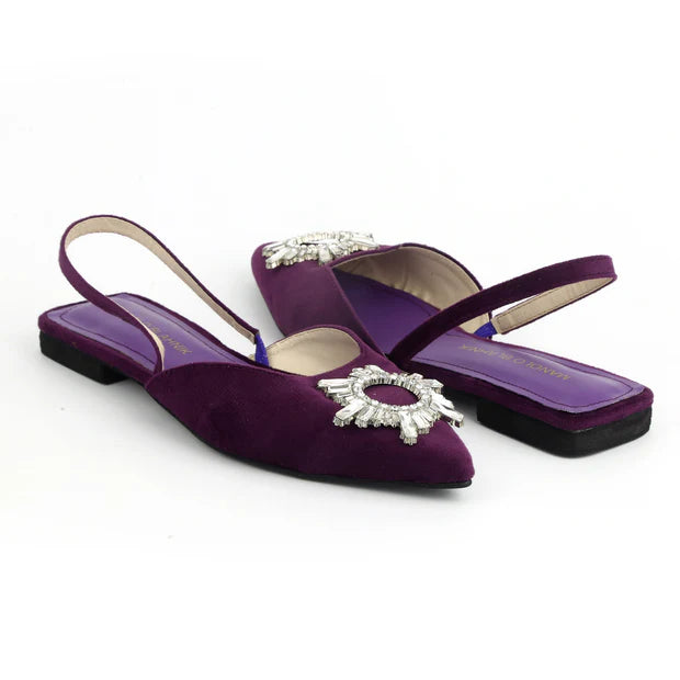 Luxe Velvet Slingback Flats