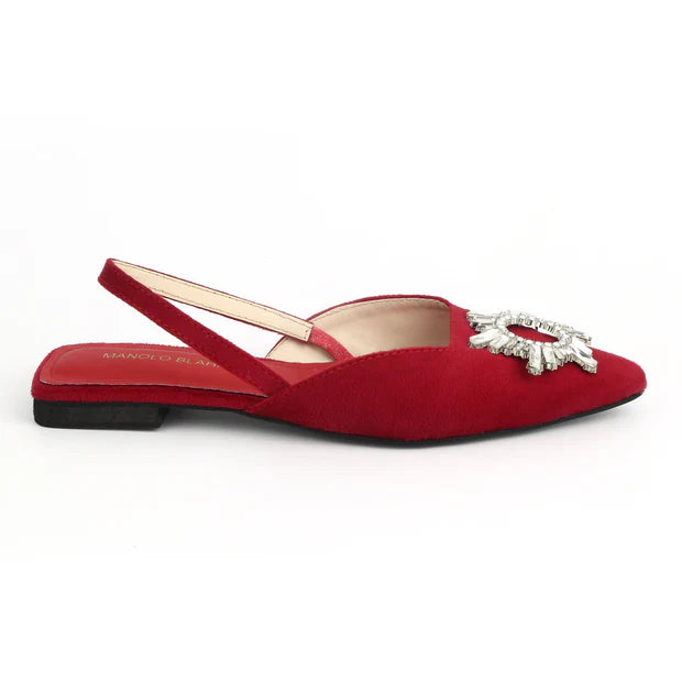 Luxe Velvet Slingback Flats