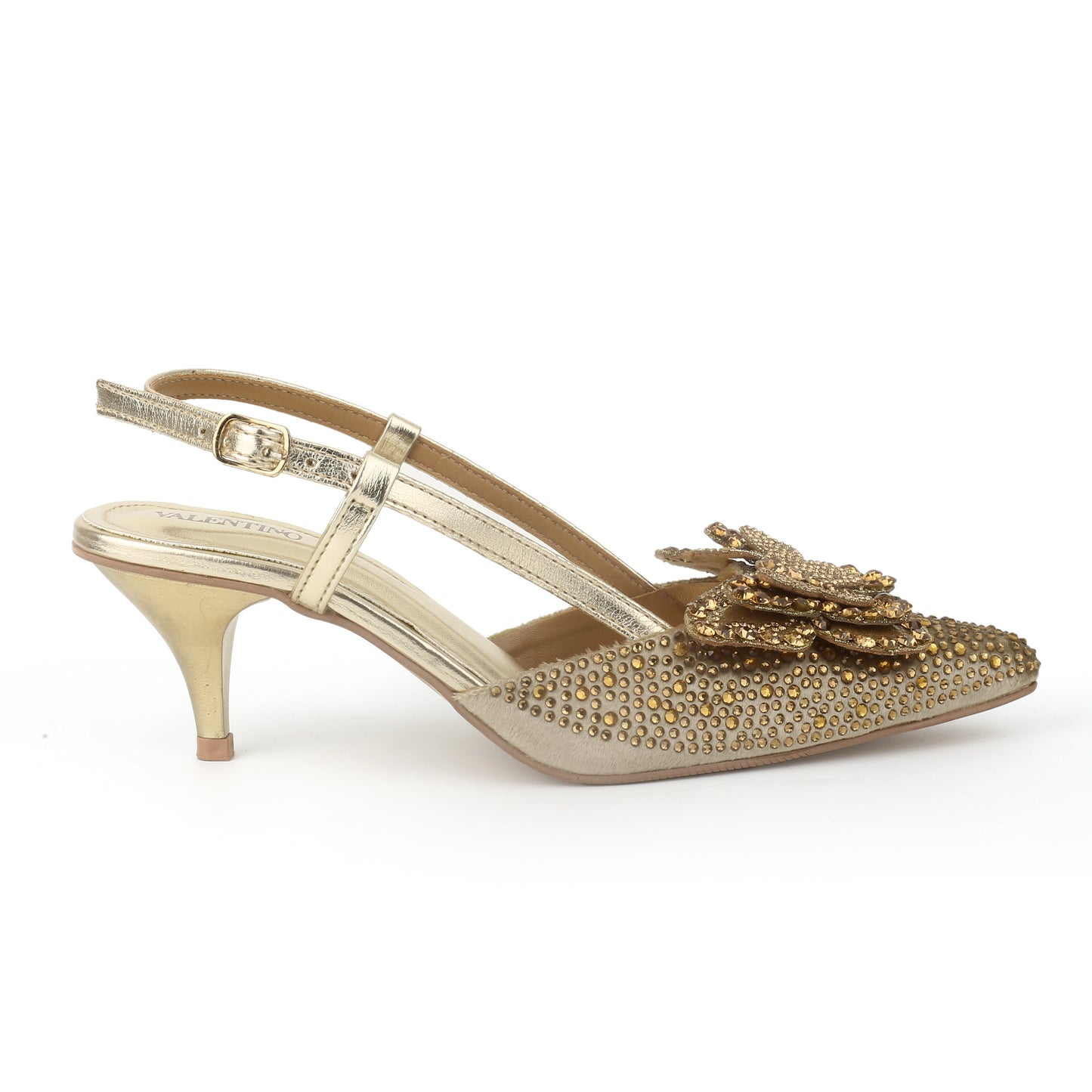 Prime Flower Heels (Golden)