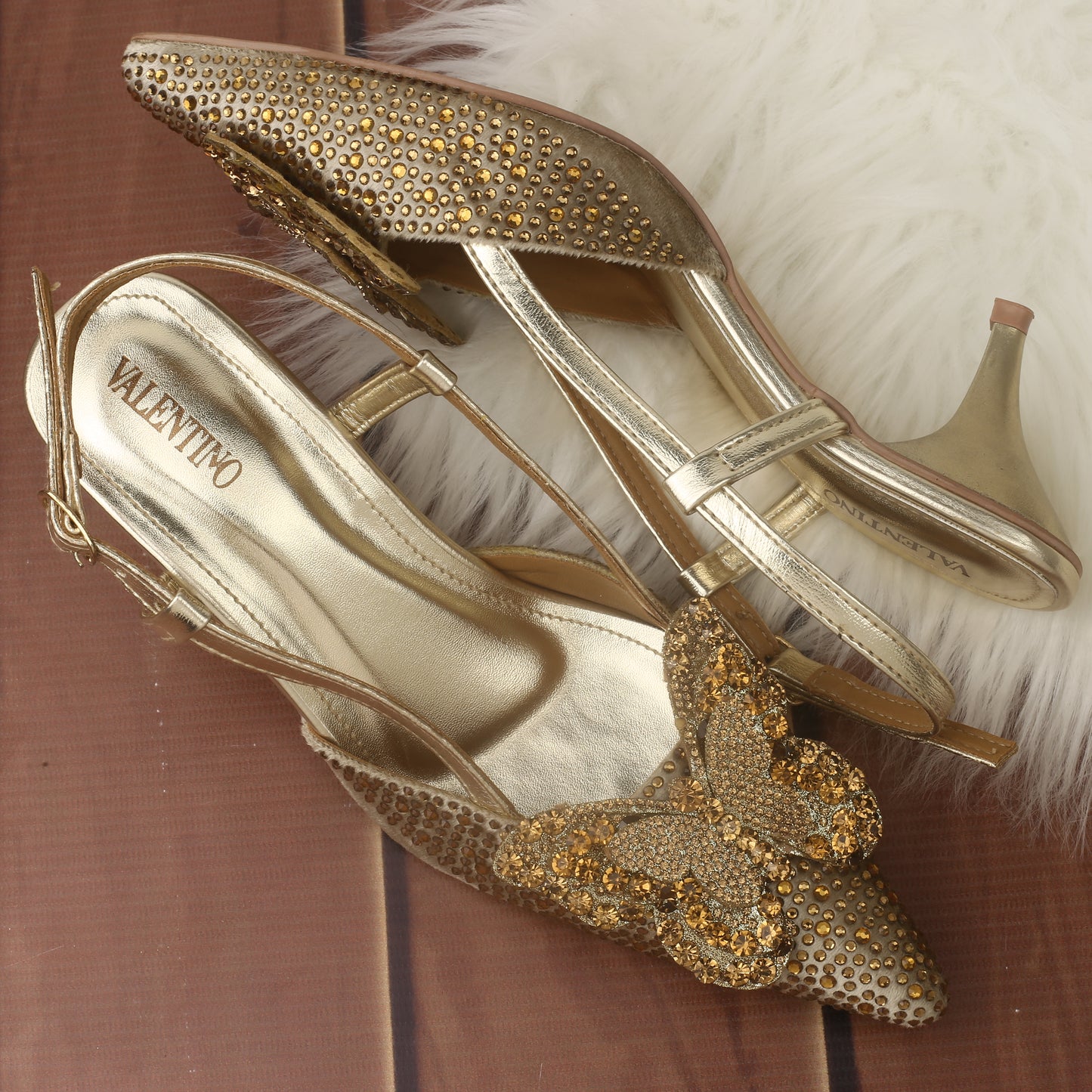 Prime Flower Heels (Golden)