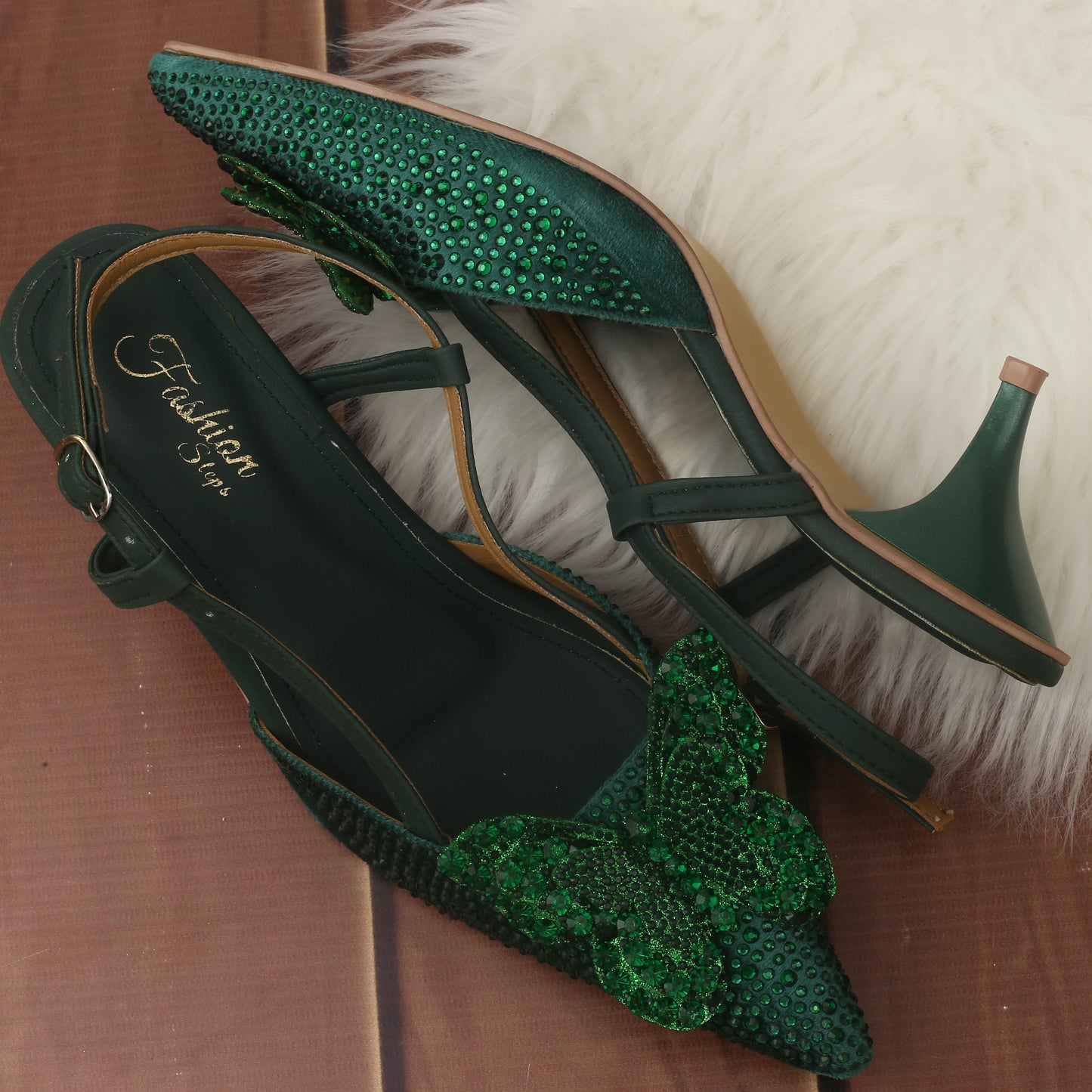 Prime Flower Heels (Green)