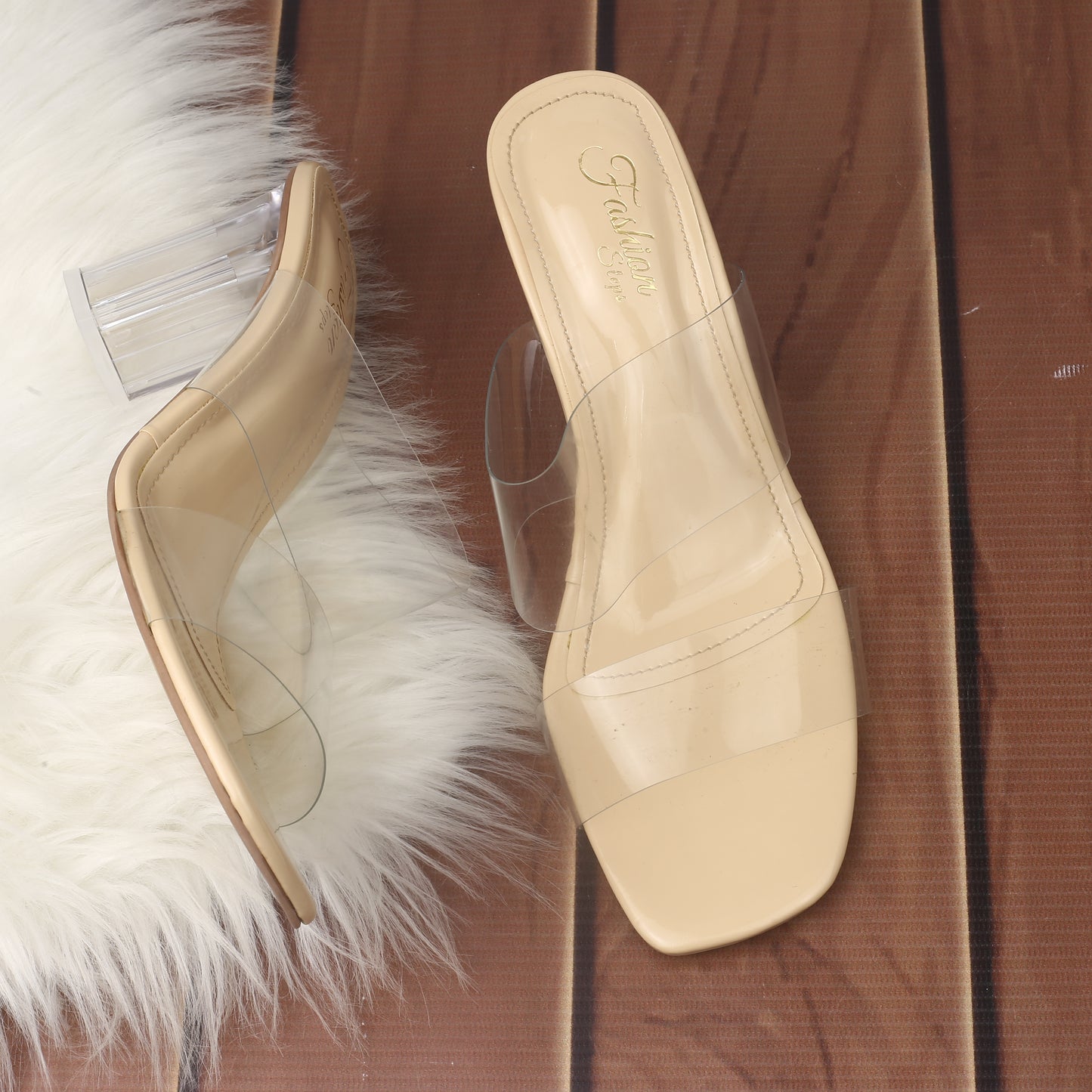 Crown Heels (Beige)