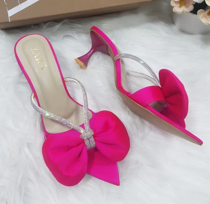 BUTURFLY KITTI HEEL(pink) - zawj