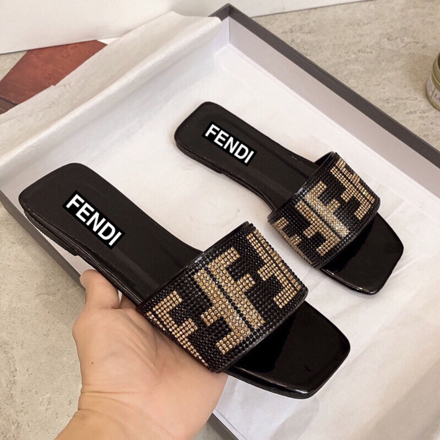 Fendi Deja Vu (Black) - ZAWJ