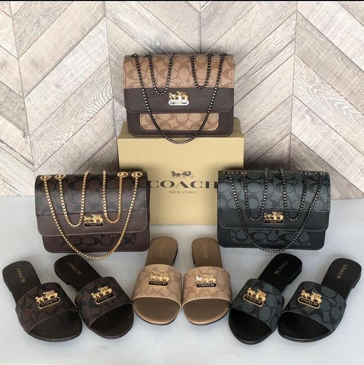 Coach Combo Prime Slippers + Bags