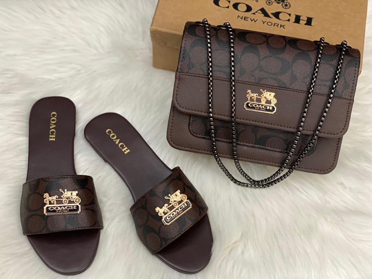 Coach Combo Prime Slippers + Bags