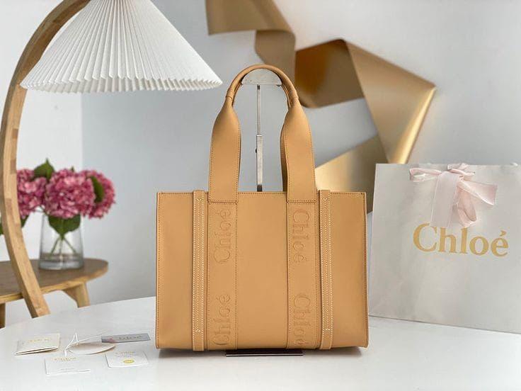 Chloe Leather Tote Bag