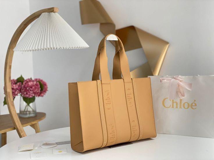 Chloe Leather Tote Bag