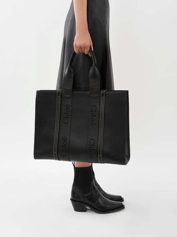 Chloe Leather Tote Bag