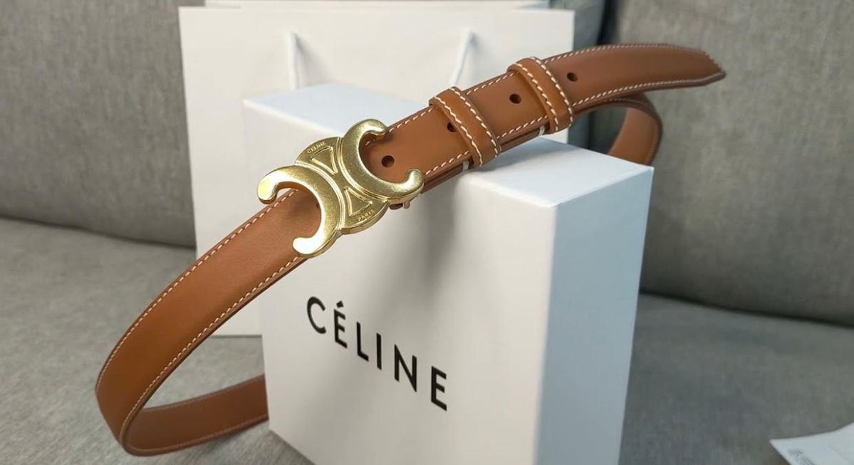 Celine Brand Premium Series Brown Belt With Brand Box