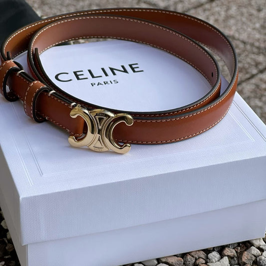 Celine Brand Premium Series Brown Belt With Brand Box