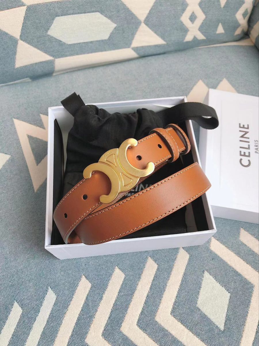 Celine Brand Premium Series Brown Belt With Brand Box