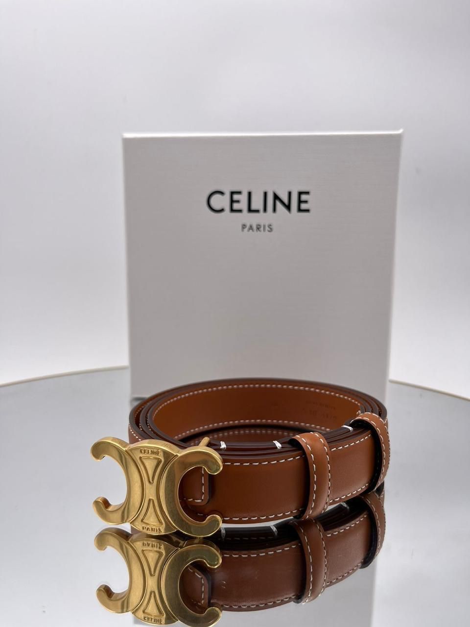 Celine Brand Premium Series Brown Belt With Brand Box